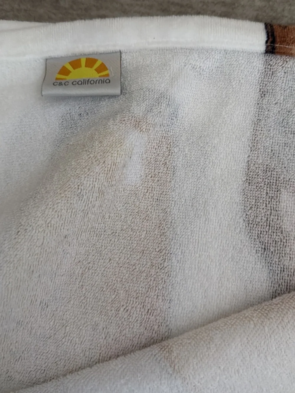 C&C California Beer Print Beach Towel